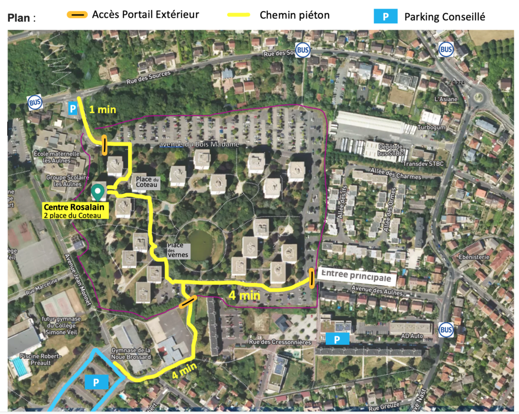 Plano de acceso a la consulta